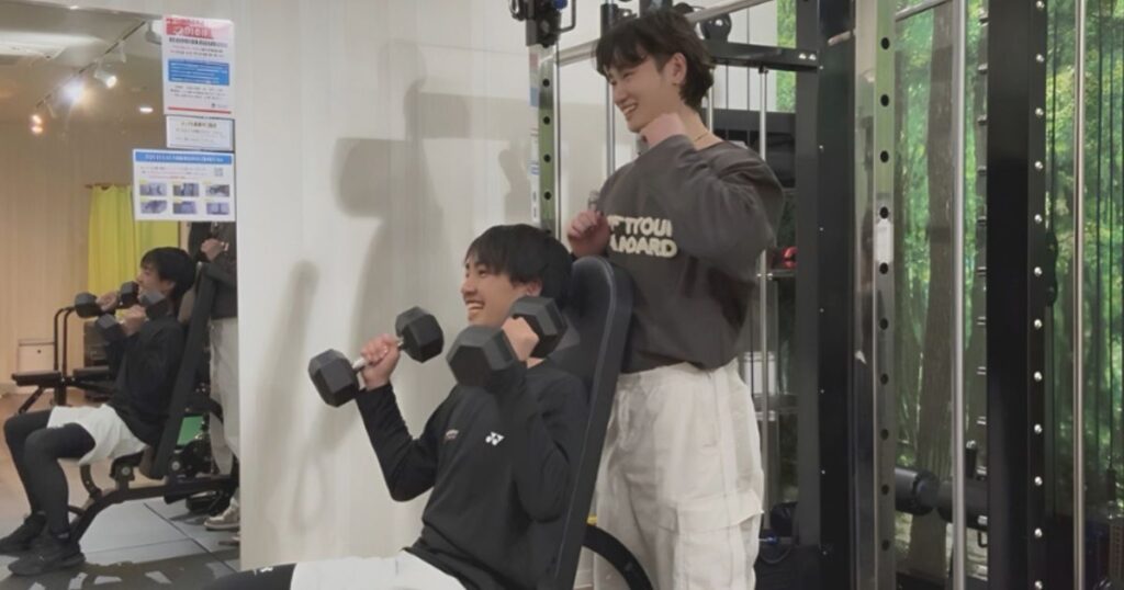 お客様とのトレーニング風景