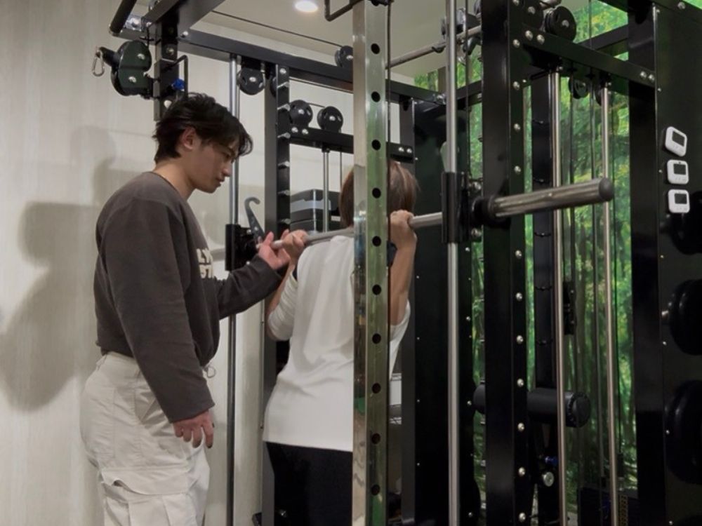 お客様とのトレーニング風景