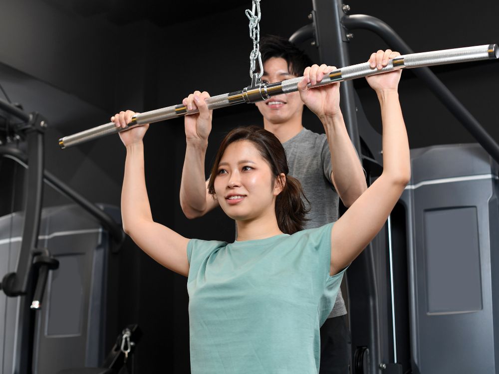 筋トレ風景の写真