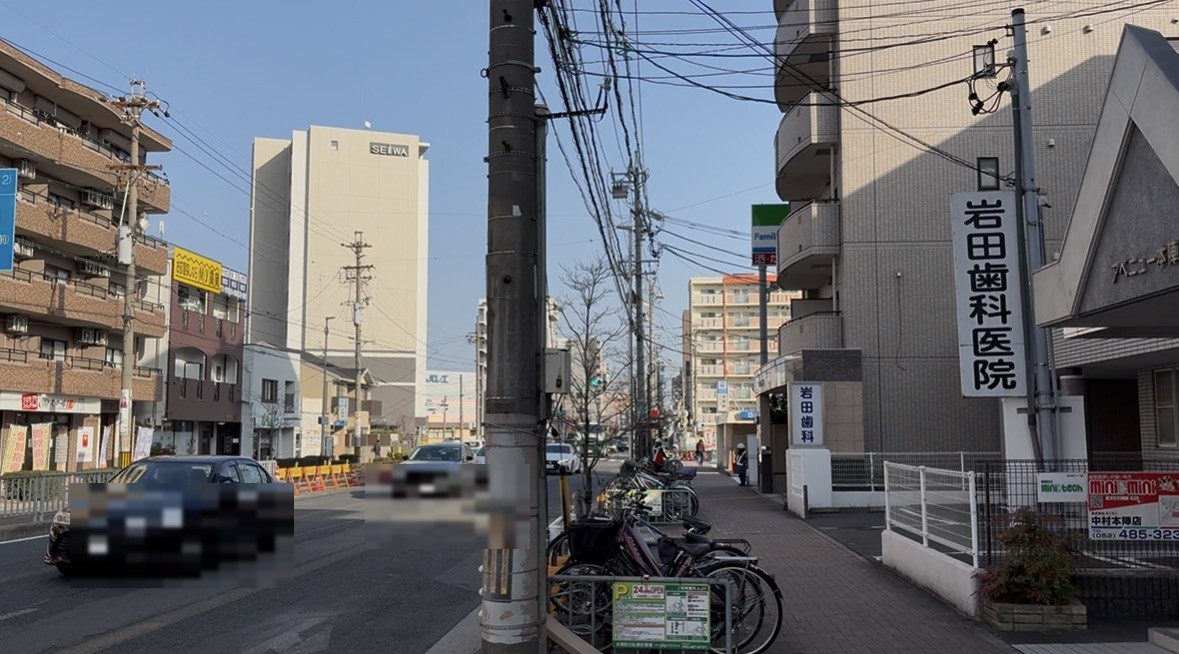 パーソナルジムROTA周辺・本陣エリアの街並み（名古屋市中村区）